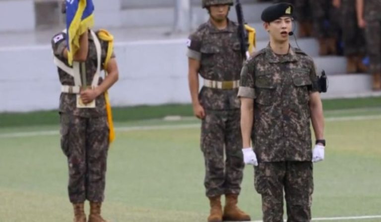 One Of The Biggest Kpop Idols Marvels With His Handsome Face During A Military Ceremony