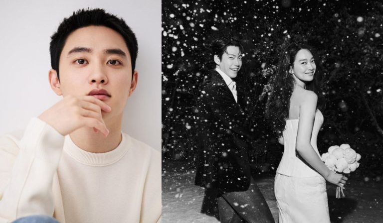 Despite His Hectic Schedule, EXO’s Kyungsoo Manages To Attend Shin Min Ah And Kim Woo Bin’s Wedding After all