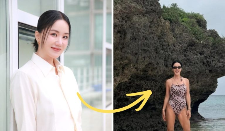 56-Year-Old Legendary Singer-Actress Uhm Jung Hwa Shows Age Defying Beauty In Fit Swimsuit