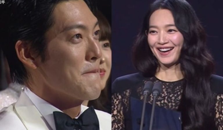 Kim Woo Bin’s Reaction to His Wife Shin Min Ah at the 5th Blue Dragon Series Awards Goes Viral